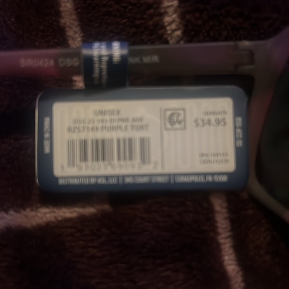 DSG Unisex Purple Tortoise Frame Sunglasses NWT - Picture 6 of 6